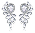 Brinco De Zirconia Noiva Festa Casamento Madrinha Prata Fixo