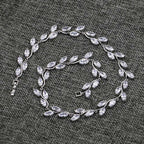 Conjunto Colar E Brinco Noiva Zircônia Prata Festa Debutante