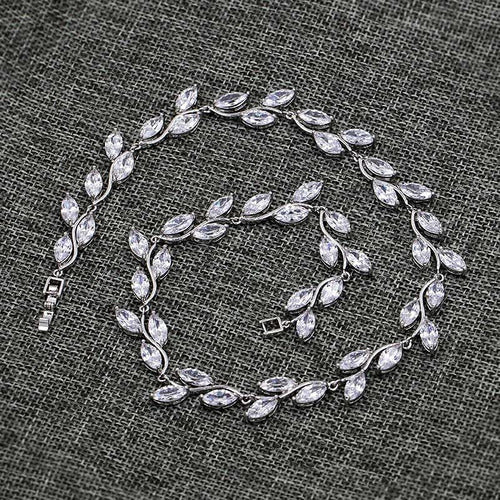 Conjunto Colar E Brinco Noiva Zircônia Prata Festa Debutante