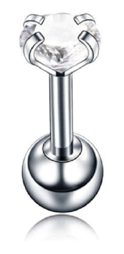Piercing Tragus Cartilagem Ponto De Luz Zirconia 2 3 4 5 Mm