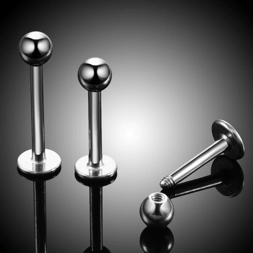 Piercing Tragus Labret Cartilagem Medusa Bolinha 3 Mm Aço