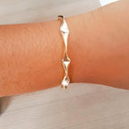 Pulseira Bracelete Juliette Bbb Folheada Semi Joia Garantia