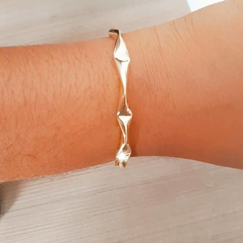 Pulseira Bracelete Juliette Bbb Folheada Semi Joia Garantia
