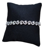 Pulseira Bracelete Prata Ou Dourada Zircônia Noiva Debutante