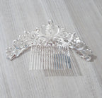 Coroa Tiara Prata Noiva Dama Daminha Strass Debutante Barata