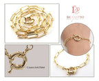 Pulseira Cartier Fecho Boia Grande Grossa Banhada Ouro 18k