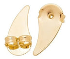 Brinco Ear Cuff  Coração Folheado A Prata Antialérgico