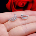 Piercing Argola Falso Fake Pressão Pedra Zircônia Orelha