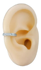 Piercing Argola Falso Fake Pressão Pedra Zircônia Orelha