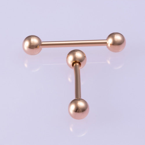 Piercing De Língua Barbell Aço Cirúrgico 316l - 1 Pç