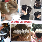 Tiara Arranjo Enfeite Cabelo Noiva Daminha Pérola