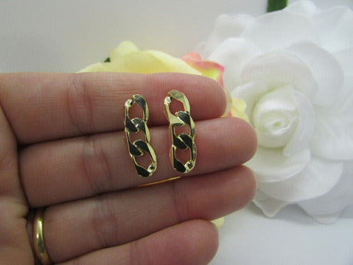 Brinco Ear Cuff De Corrente 3 Elos