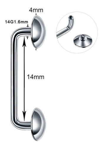 Piercing Surface 100% Titânio Chapa