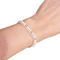 Pulseira Bracelete Dourada Zircônia E Pérola Noiva Debutante