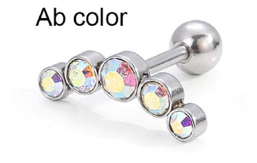 Piercing Cluster Para Helix Cartilagem Pedras De Strass