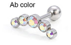 Piercing Cluster Para Helix Cartilagem Pedras De Strass