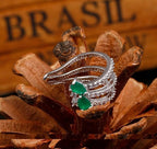 Piercing Argola Falso Fake Pressão Pedra Zircônia Orelha