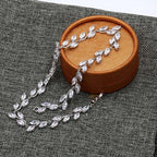 Conjunto Colar E Brinco Noiva Zircônia Dourado Festa