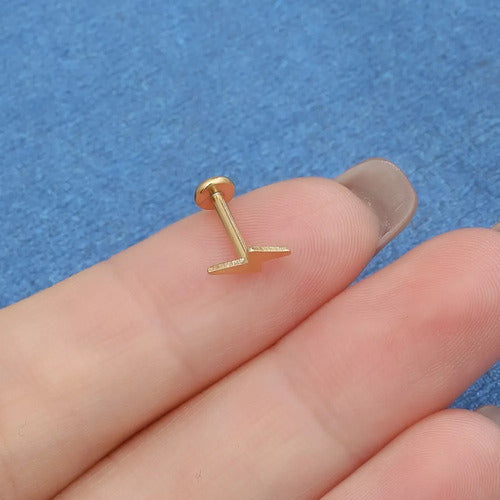Piercing Tragus Labret Cartilagem Raio 6 Mm Aço Cirúrgico