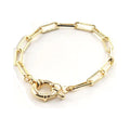 Pulseira Cartier Fecho Boia Grande Grossa Banhada Ouro 18k