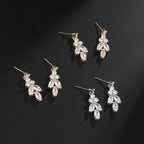 Colar E Brinco Noiva Zircônia Dourado Festa Debutante Luxo