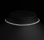 Colar Chocker Prata Gargantilha Noiva Festa Debutante 1 Fila