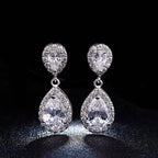 Brinco Noiva Pedra Zirconia Dourado Ou Prata Gota Debutante