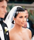 Tiara Testeira Headband Noiva Strass Prata Kim Kardashian