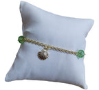 Pulseira Pingentes Fundo Do Mar Folheado Ouro Semi Joia