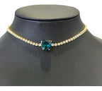 Colar Chocker Zirconia Coração Vermelho Preto Branco Riviera