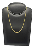 Colar Modelo Corda F. Ouro 18k Dourado Semi Joia 50 Cm