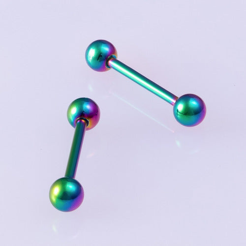 Piercing De Língua Barbell Aço Cirúrgico 316l - 1 Pç