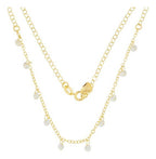 Colar Chocker Pedra Zirconia Folheado A Ouro 18k Semi Joia