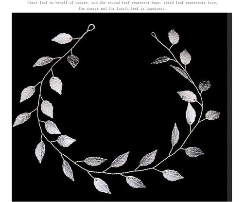 Tiara Arranjo Enfeite Cabelo Noiva Dourado Prata Folha Grega