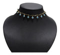 Colar Chocker Olho Grego Folheado A Ouro 18k Semi Joia