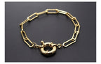 Pulseira Cartier Fecho Boia Grande Grossa Banhada Ouro 18k