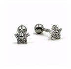 Piercing Orelha Cartilagem Helix Tragus Fl Ouro Mini Flor