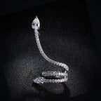 Brinco Ear Cuff Noiva Pedra Zirconia Prata Festa Debutante