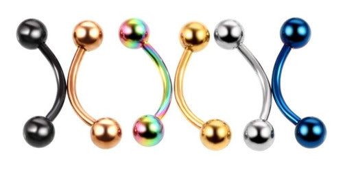 Piercing Sobrancelha Bananinha Aço Cirúrgico