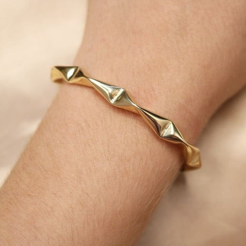 Pulseira Bracelete Juliette Bbb Folheada Semi Joia Garantia