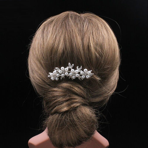 Arranjo Enfeite Cabelo Noiva Perola Dama Daminha Debutante