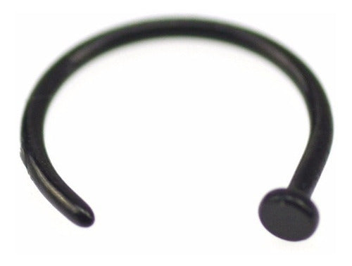 Piercing Nariz Argola Falso Fake Dourado Prata Preto Rosa