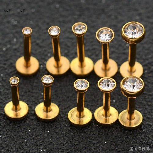 Piercing Orelha Mini Ponto De Luz Australiano Aço Cirúrgico