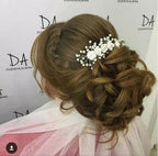 Tiara Enfeite Arranjo Cabelo Noiva Dama Perola Flor Strass