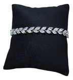 Pulseira Bracelete Prata Com Zircônia Noiva Debutante