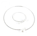Colar Chocker E Pulseira Riviera Strass Pérola Noiva Festa