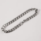 Pulseira Masculina 7 Mm Elo Grumet Aço Inoxidável Grossa
