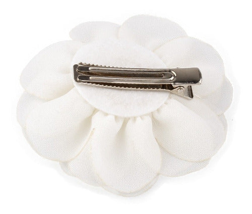 Enfeite Arranjo Cabelo Noiva Dama Flor Vermelho Branco Rosa