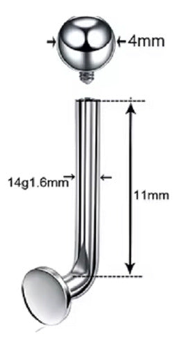 Piercing Íntimo Genital Christina 100% Titânio Sem Pedra
