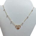 Colar Curto Medalhas N S Aparecida Perola Banhado Ouro 18k